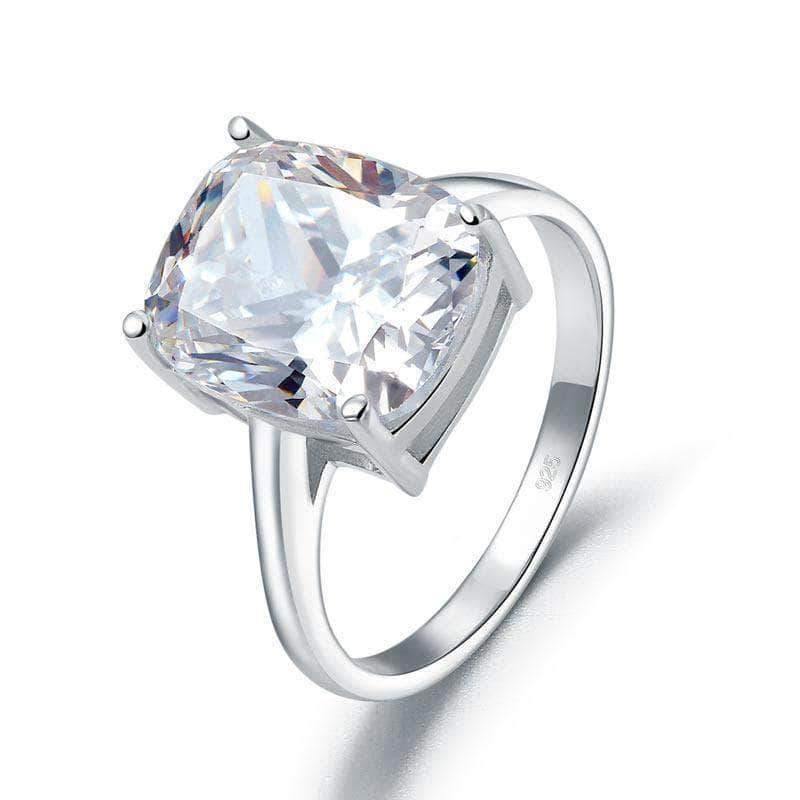 Delivery time 10 days Rings Sterling Silver 6 Carat Solitaire Ring