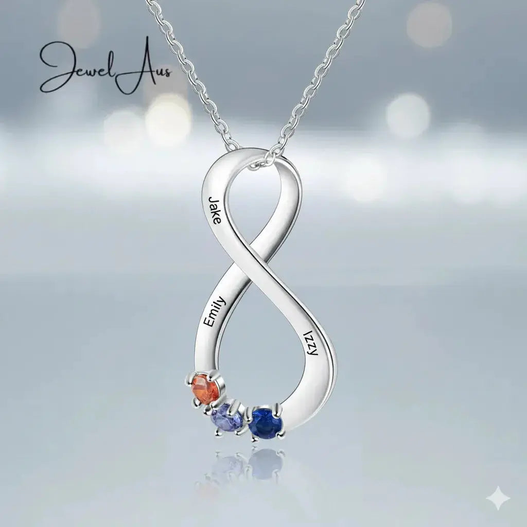 925 Silver Infinity Necklace cmoffer