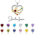 925 Sterling Silver Custom Birthstone necklace cmoffer