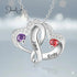 925 Sterling Silver Heart Necklace cmoffer