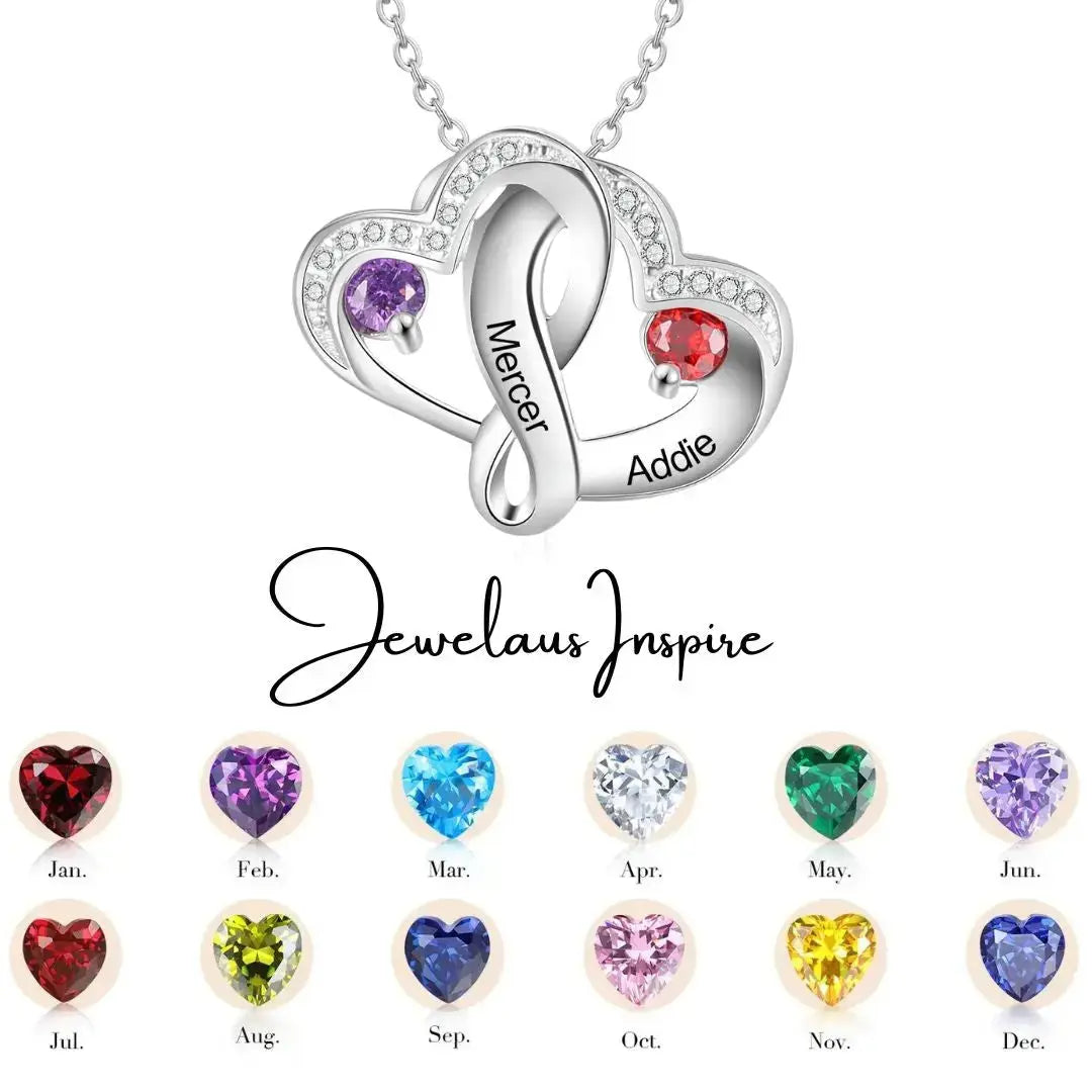 jewelaus Necklace 925 Sterling Silver Heart Necklace