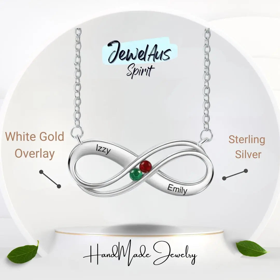 925 Sterling Silver Infinity Necklace cmoffer