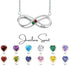 jewelaus Necklace 925 Sterling Silver Infinity Necklace