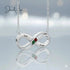 jewelaus Necklace 925 Sterling Silver Infinity Necklace