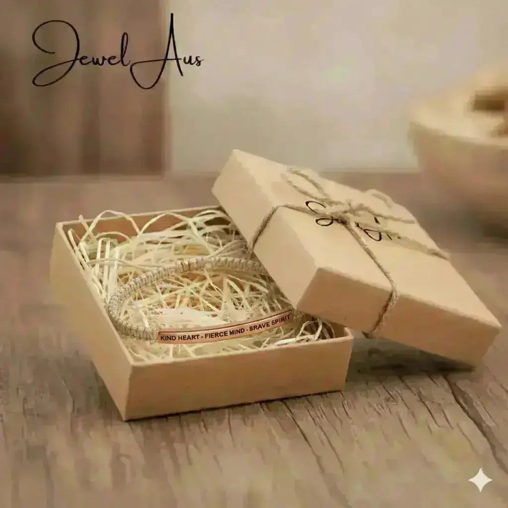 KIND HEART - FIERCE MIND -BRAVE SPIRIT Cored Bracelet jewelaus