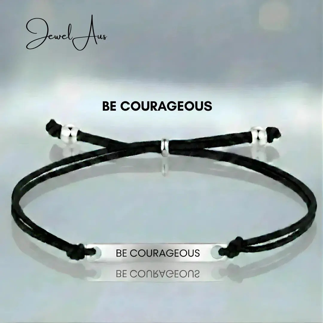 Affirmation BE COURAGEOUS Bracelet jewelaus