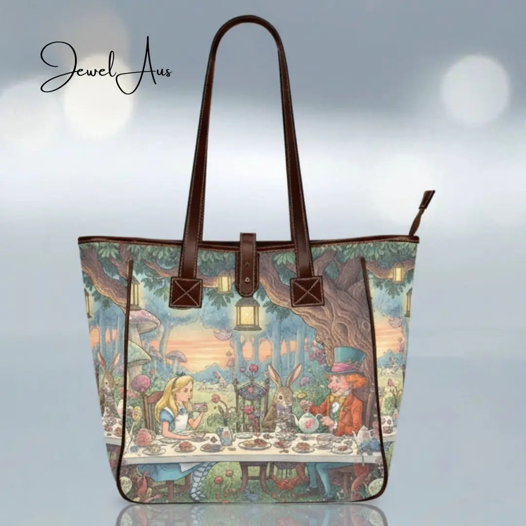 Alice Themed Shoulder Handbag Inkedjoy