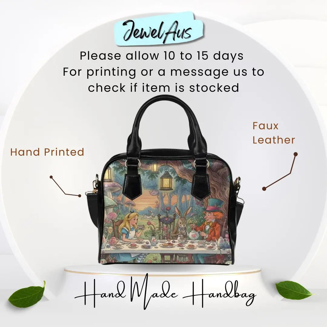 Alice Themed Shoulder Handbag&nbsp; Inkedjoy