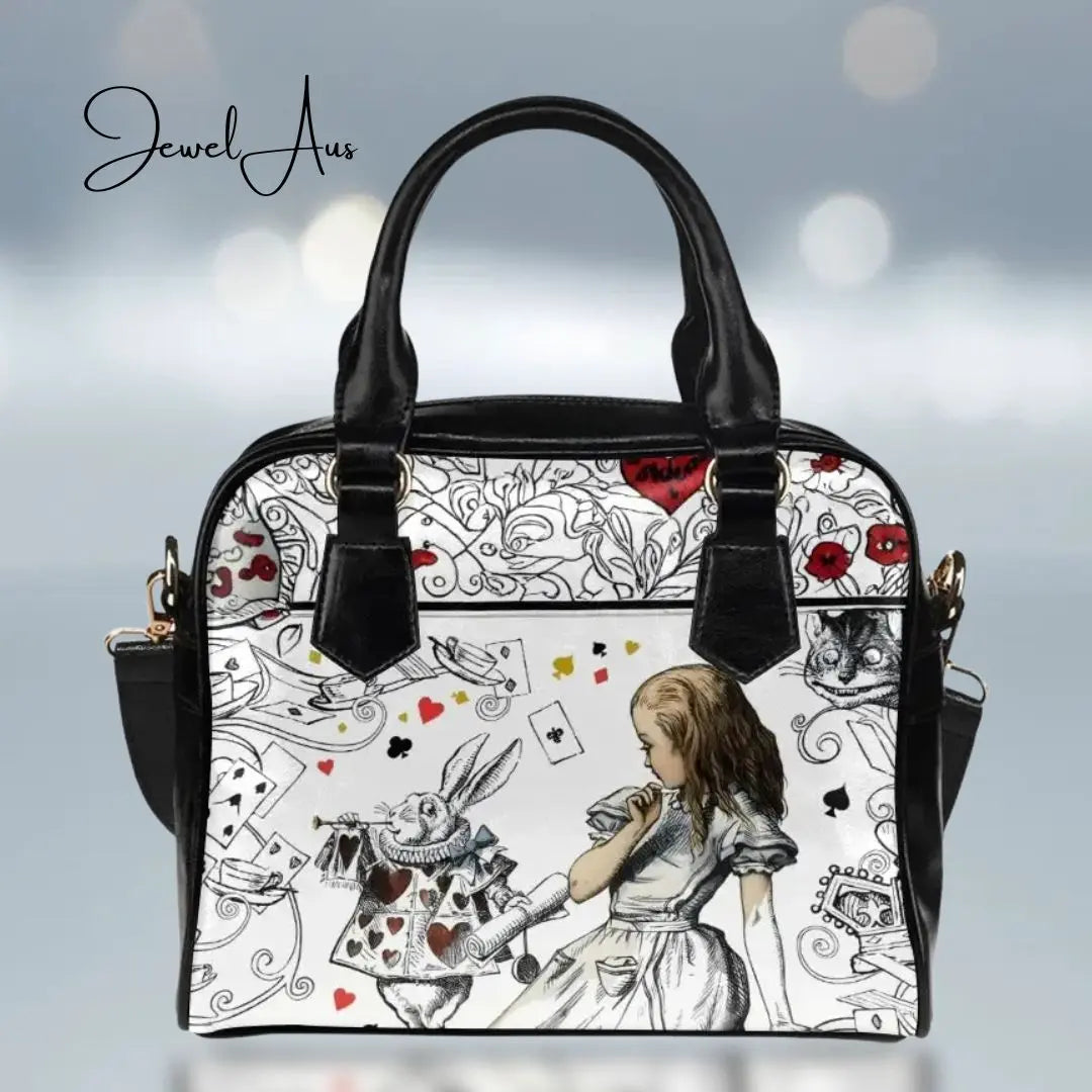 Alice & Rabbit Shoulder Handbag Inkedjoy
