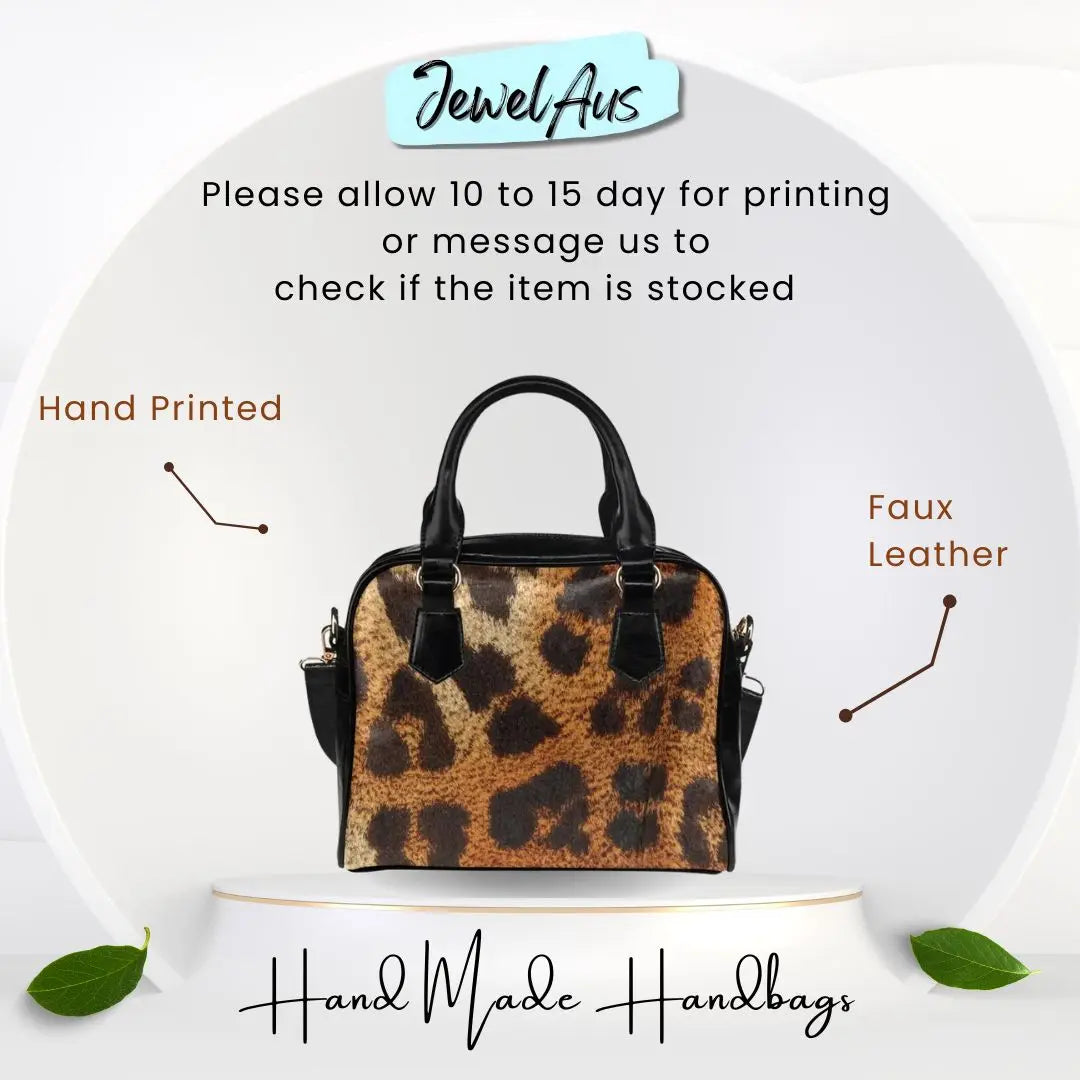 Animal Print Shoulder Handbag Inkedjoy