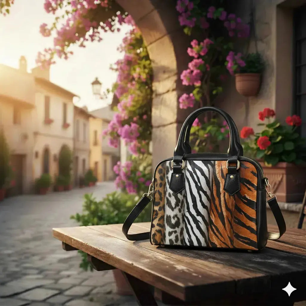 Animal print Shoulder Handbag Inkedjoy