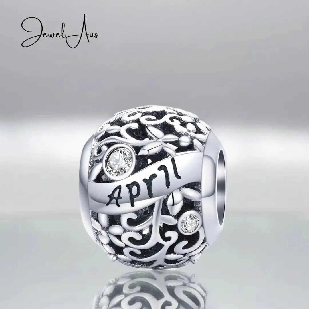 jewelaus CHARMS April Birthstone Charm