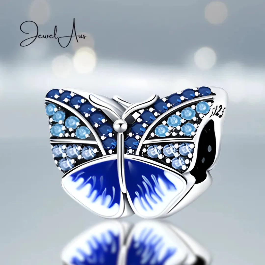 Blue Butterfly Charm