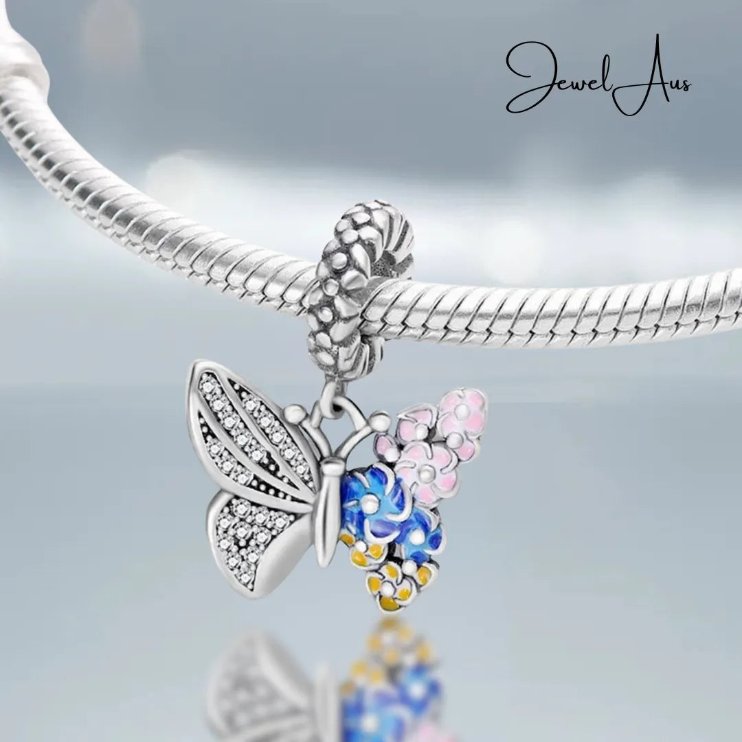 Rainbow Butterfly Charm