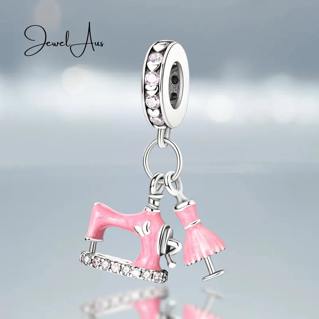 Pink sewing Charm