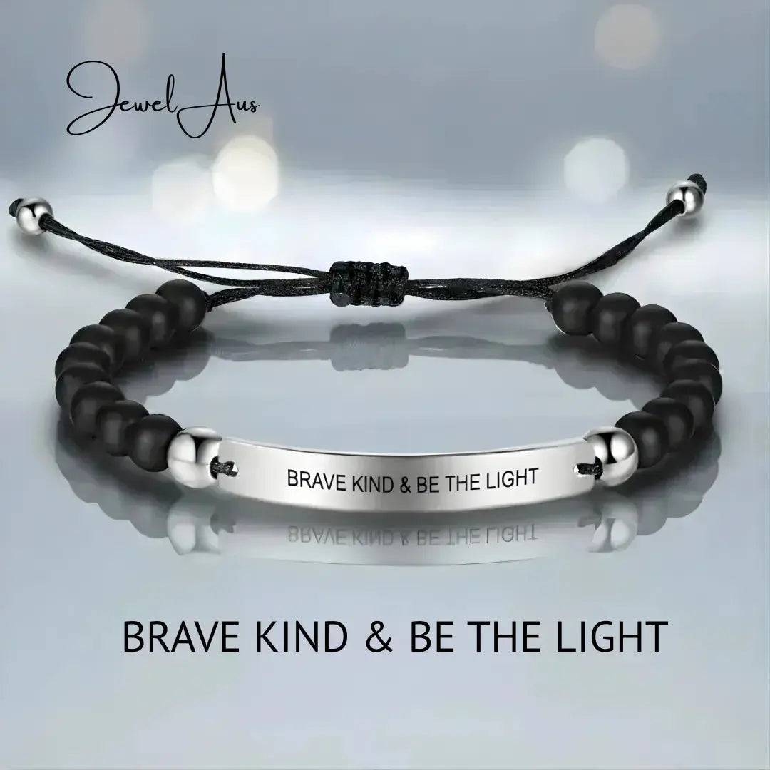 BRAVE KIND & BE THE LIGHT Bracelet jewelaus