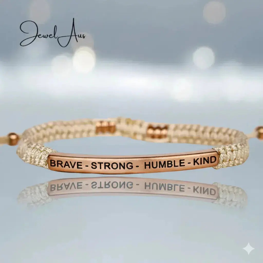 BRAVE - STRONG - HUMBLE - KIND Cored Bracelet jewelaus