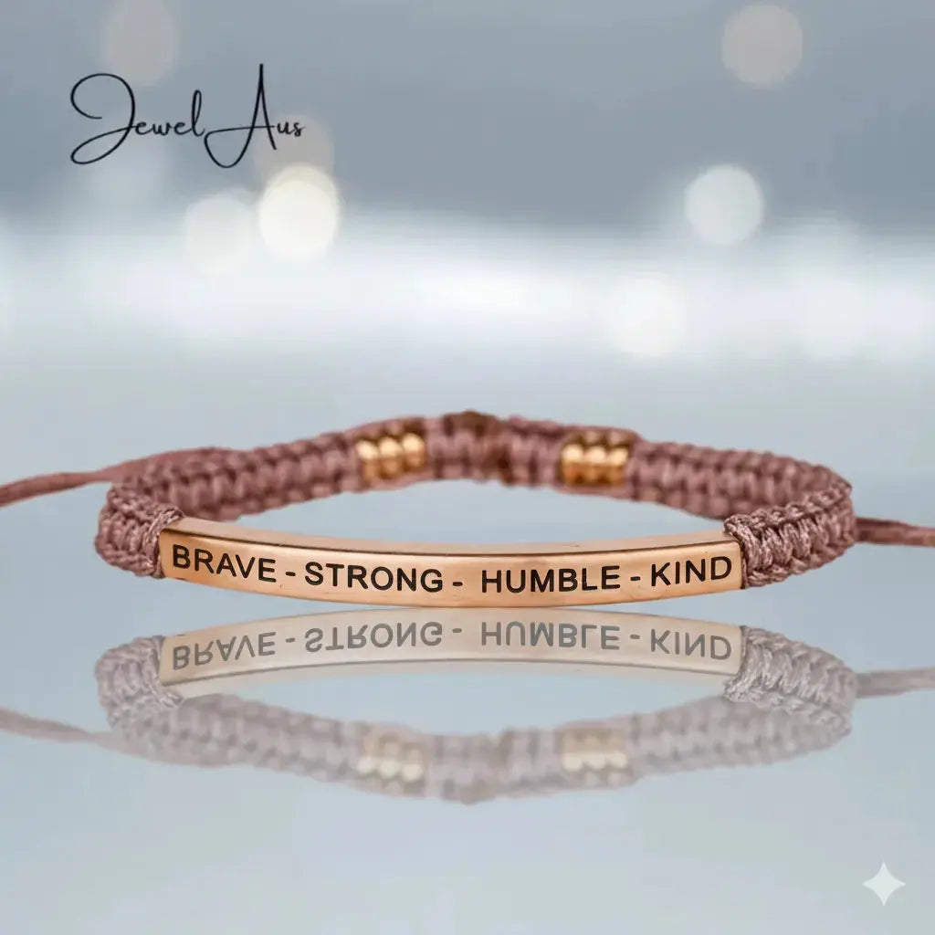 BRAVE - STRONG - HUMBLE - KIND Cored Bracelet jewelaus