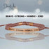 BRAVE - STRONG - HUMBLE - KIND Cored Bracelet jewelaus