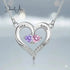 jewelaus Necklace Birthstone Heart Shape Necklace