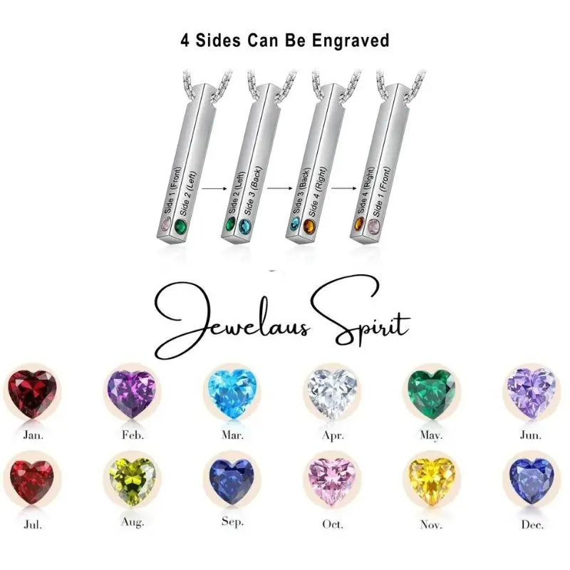 Birthstone Long Necklace cmoffer