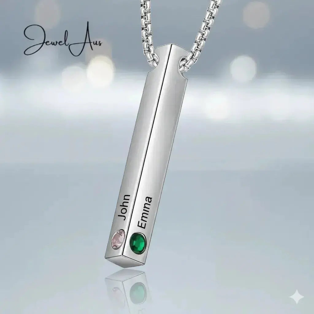 jewelaus Necklace Birthstone Long Necklace