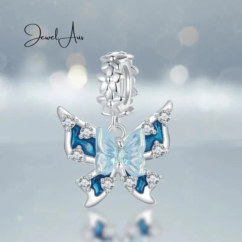 jewelaus CHARMS Blue Butterfly Charm