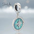 Blue Compass Charm jewelaus
