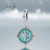 Blue Compass Charm jewelaus
