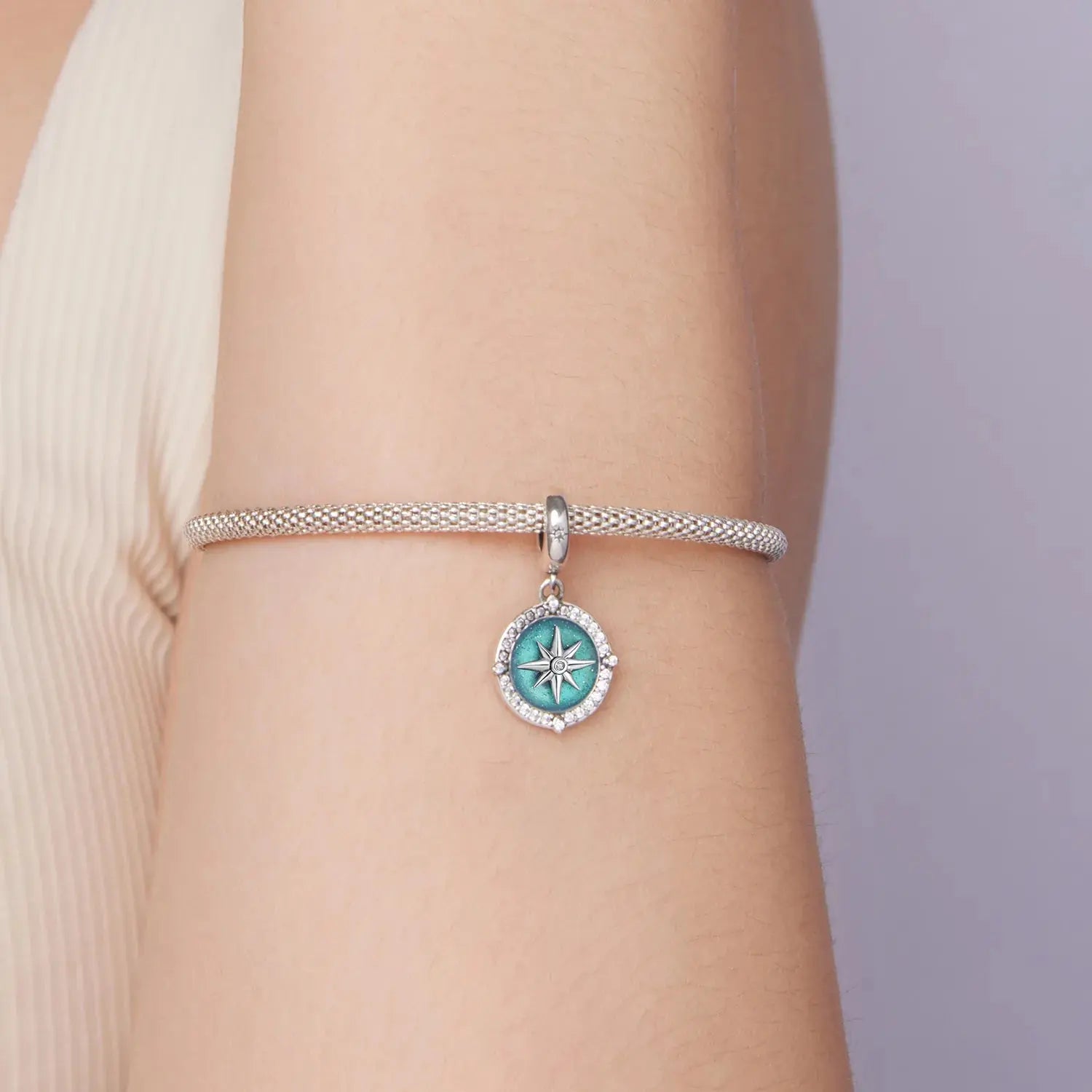 Blue Compass Charm jewelaus