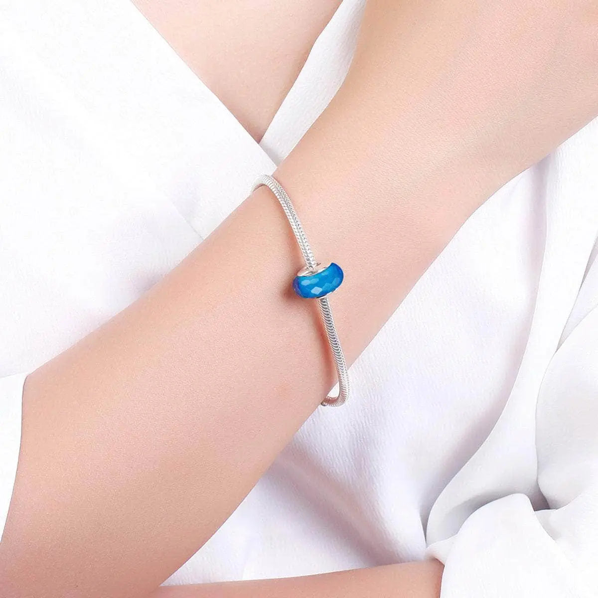 shipped in AUS CHARMS Blue Diamond Murano Charm