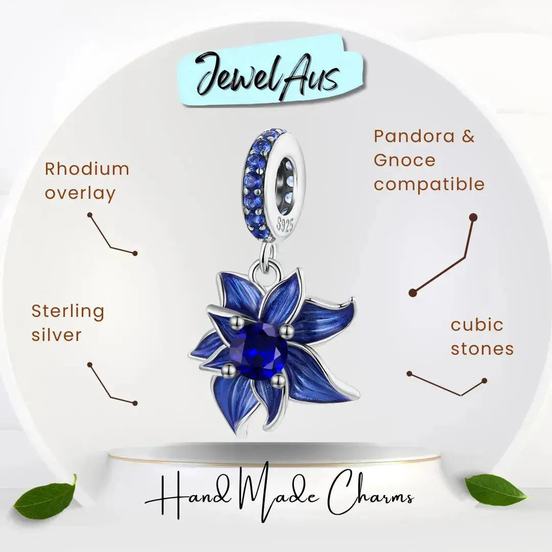 jewelaus CHARMS Blue Lotus Charm
