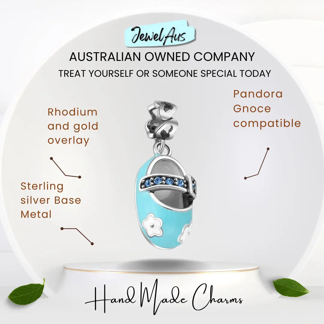 jewelaus CHARMS Blue Shoe Charm