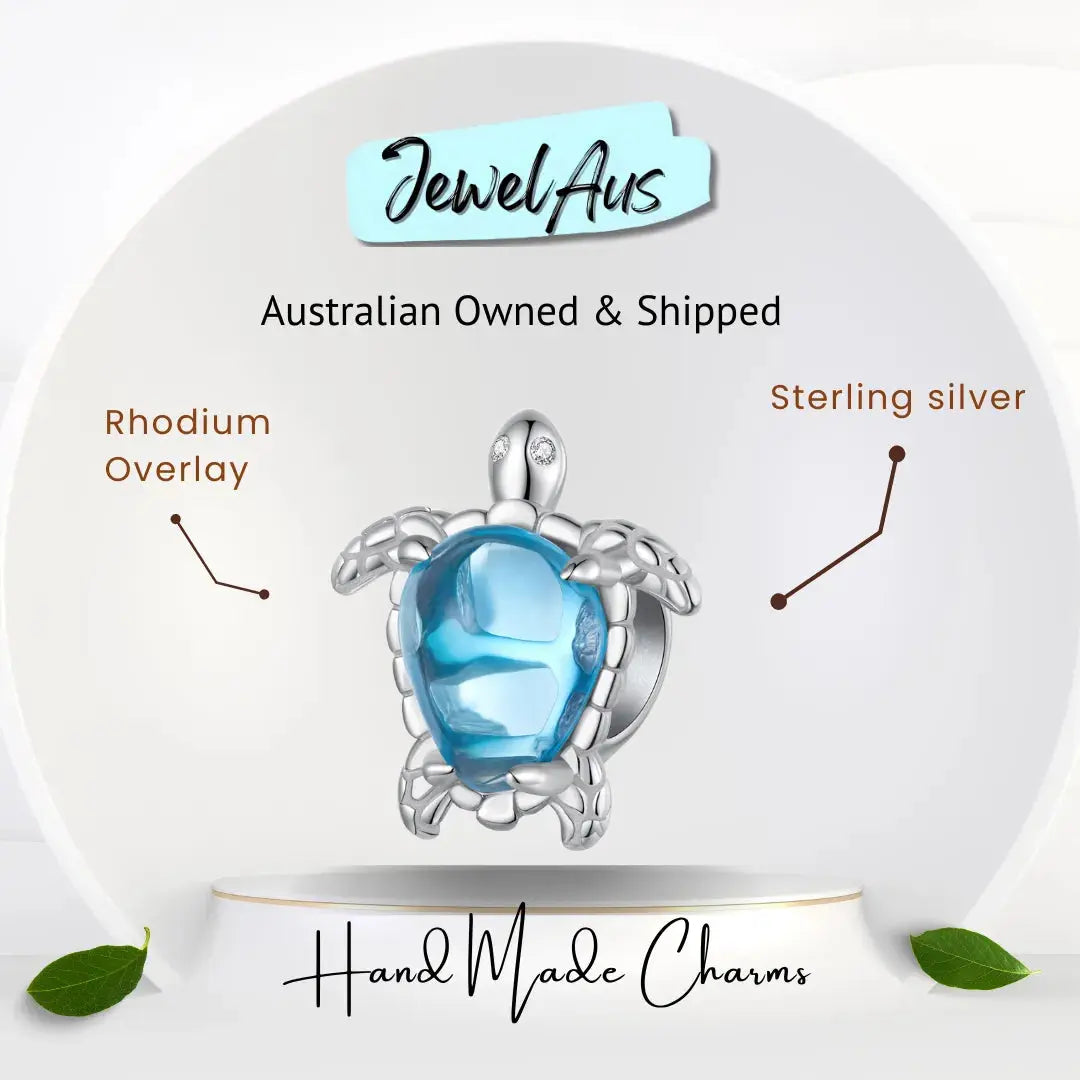 Blue Turtle charm jewelaus