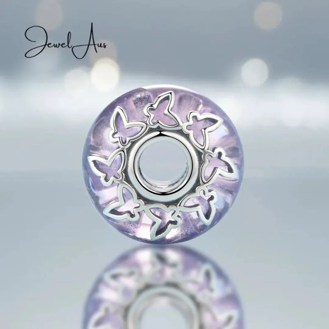 Butterfly Murano Charm jewelaus