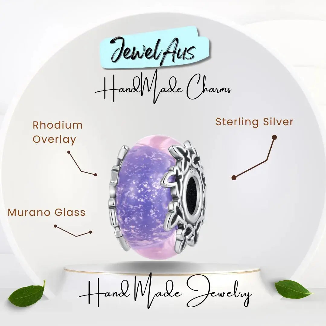 Butterfly Murano Charm jewelaus