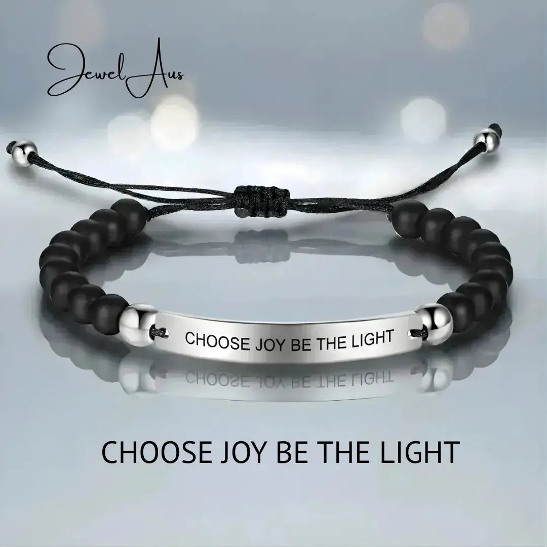 CHOOSE JOY BE THE LIGHT Bracelet jewelaus