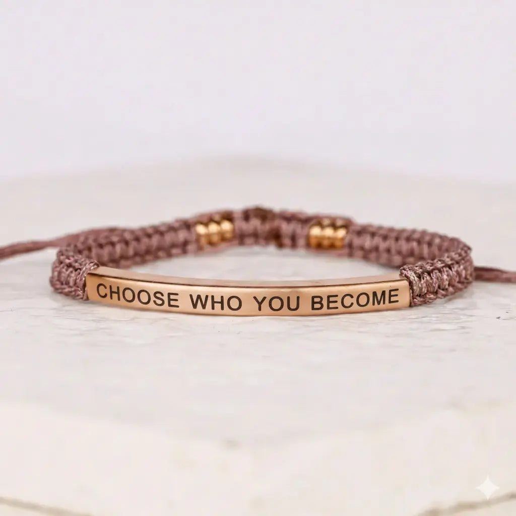 jewelaus BRACELETS CHOOSE WHO YOU BECOME Cored Bracelet