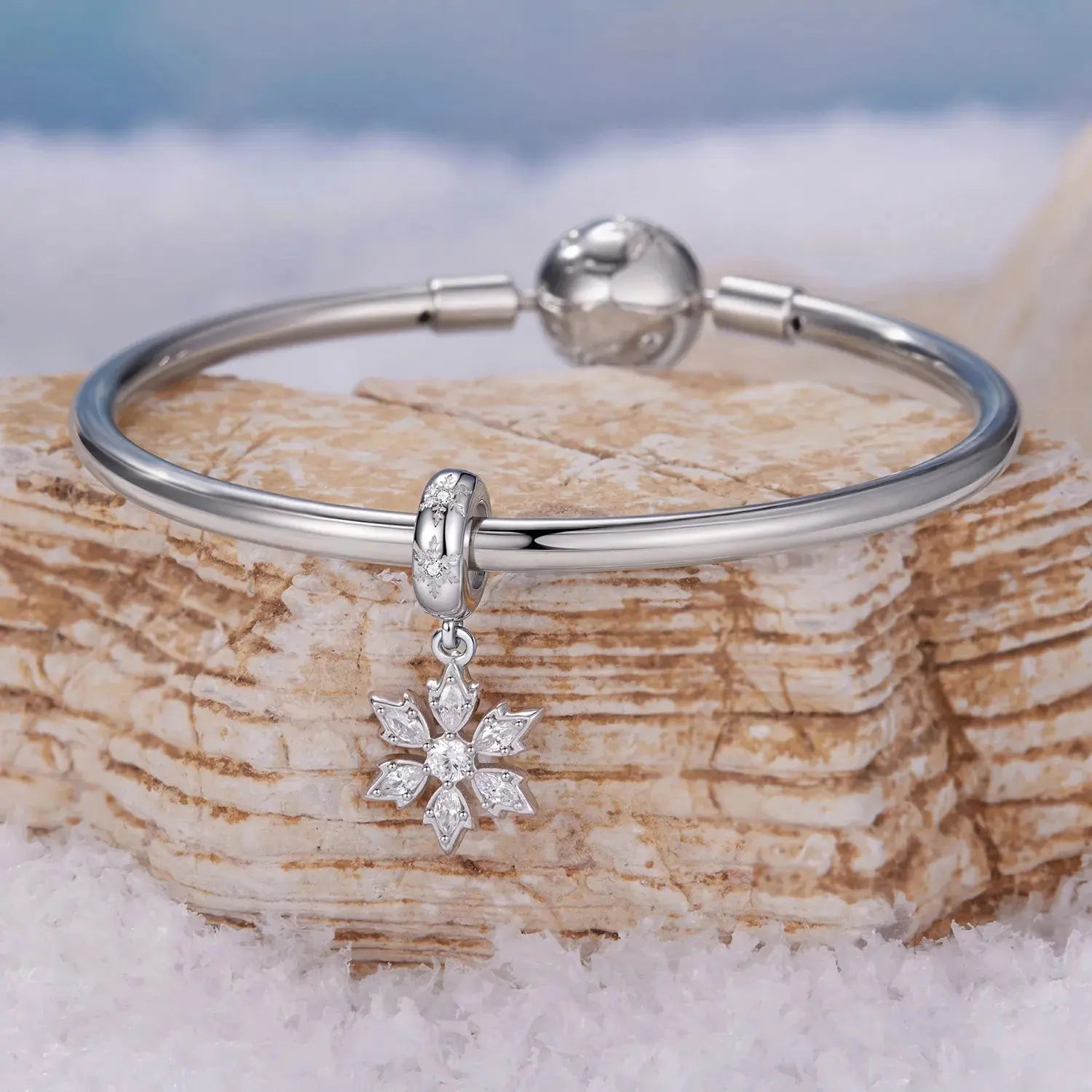 jewelaus CHARMS Crystal Snowflake Charm