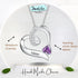 jewelaus Necklace Custom Birthstone Heart Necklace