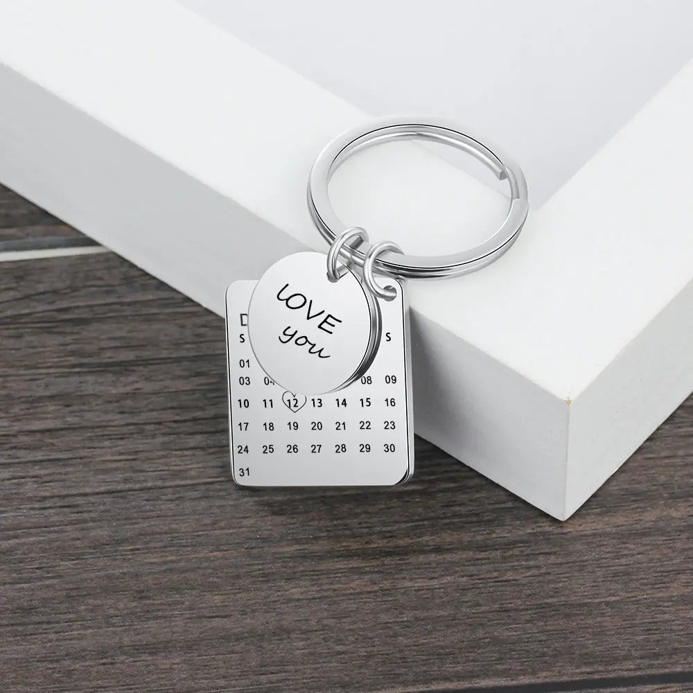 Custom Name Calendar Keychain cmoffer