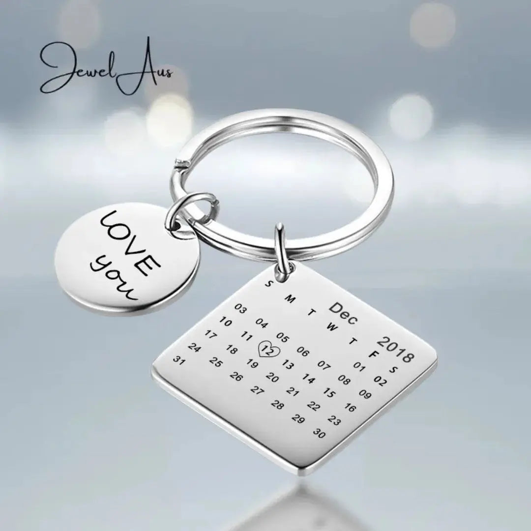 Custom Name Calendar Keychain cmoffer