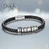 Custom Stainless Steel Leather Bracelet - JEWEL AUS