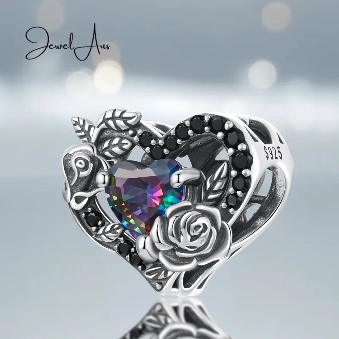Dark Nights Heart Charm jewelaus