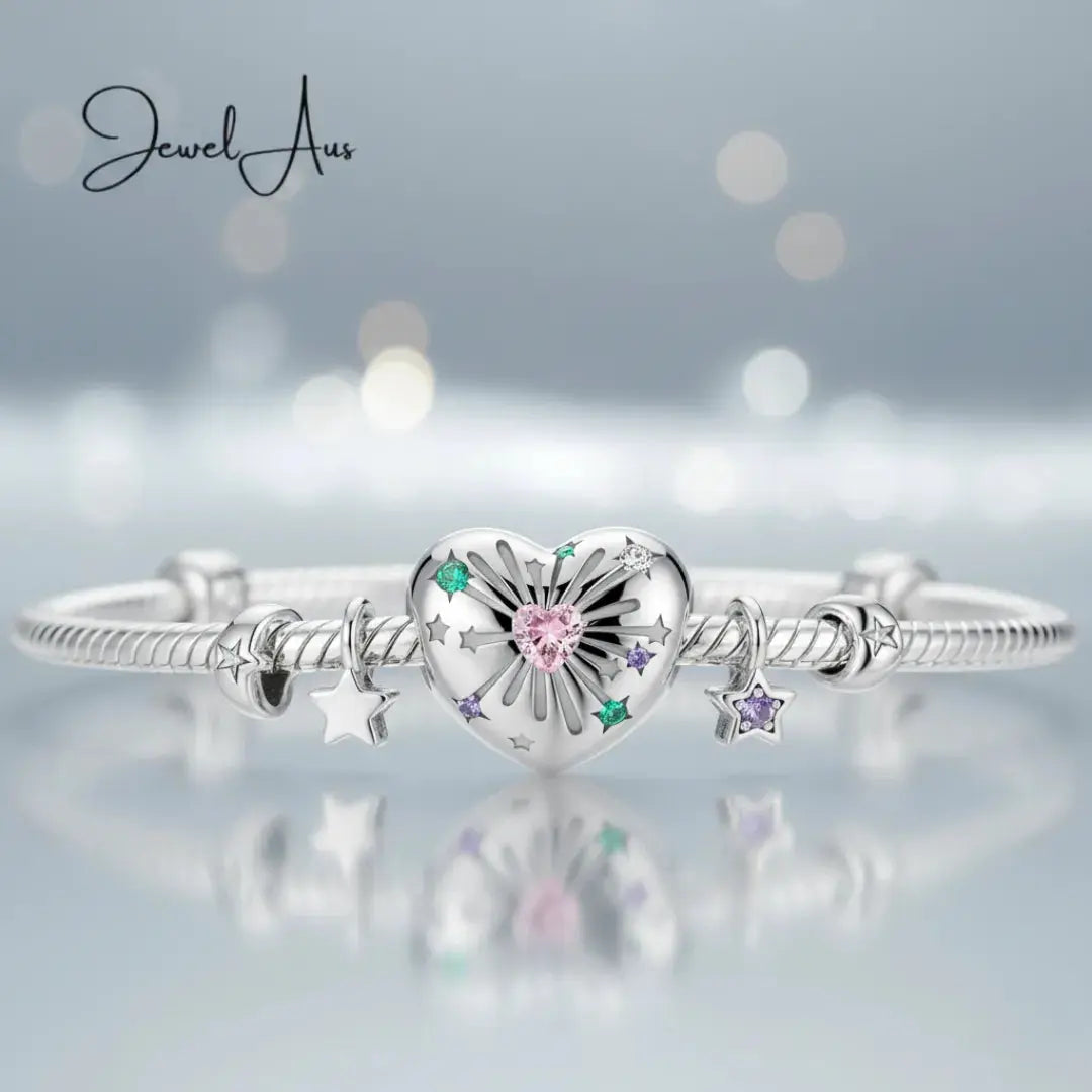 Dazzling Heart Charm jewelaus