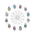 jewelaus CHARMS January Birthstone Flower Stopper Charm