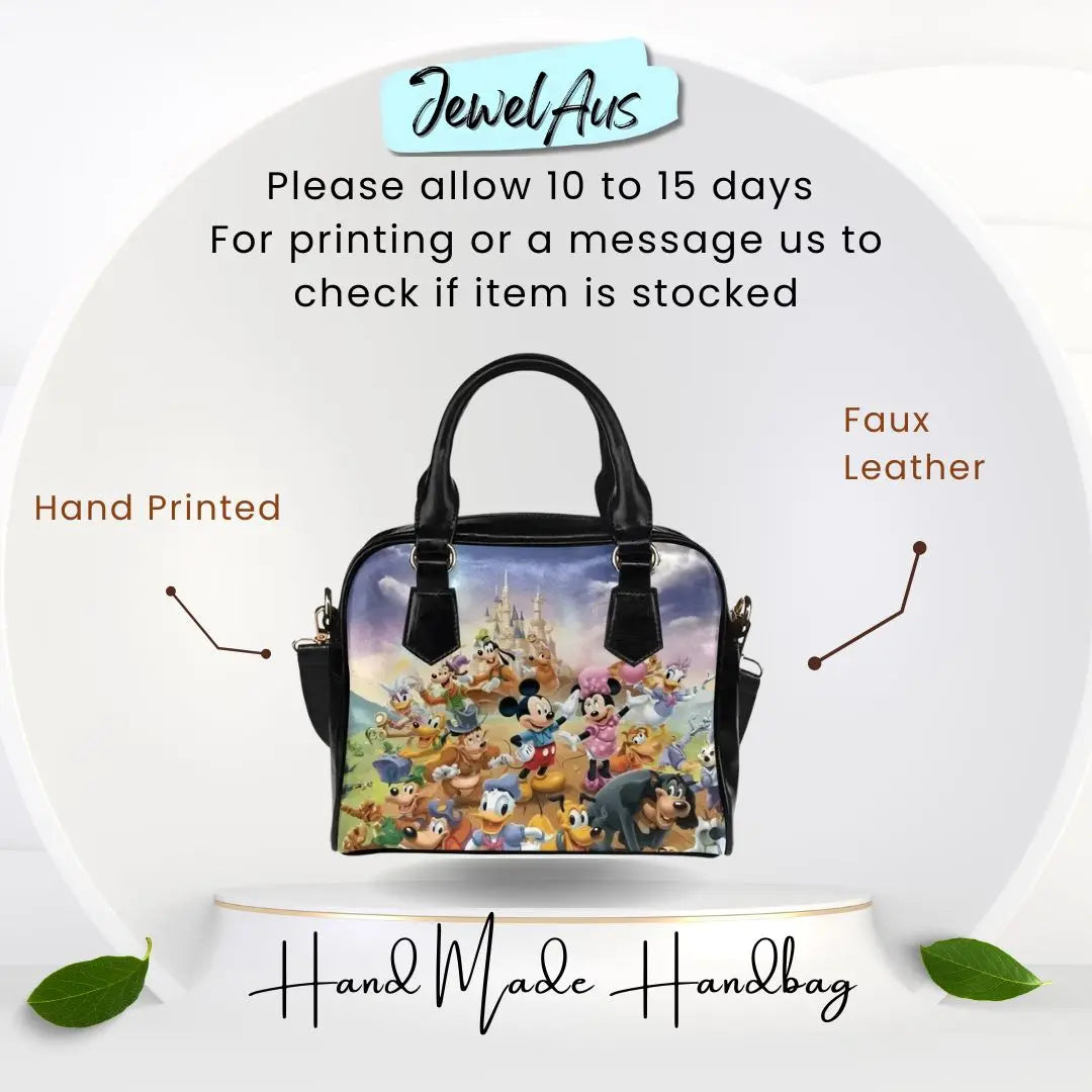 Disney Themed Shoulder Handbag Inkedjoy