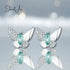 Emerald Butterfly Earrings jewelaus