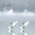 jewelaus Earrings Emerald Butterfly Earrings