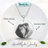 Engraved Stainless Steal Photo Necklace jewelaus